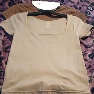 Aura Women's Tan and Brown Blouses